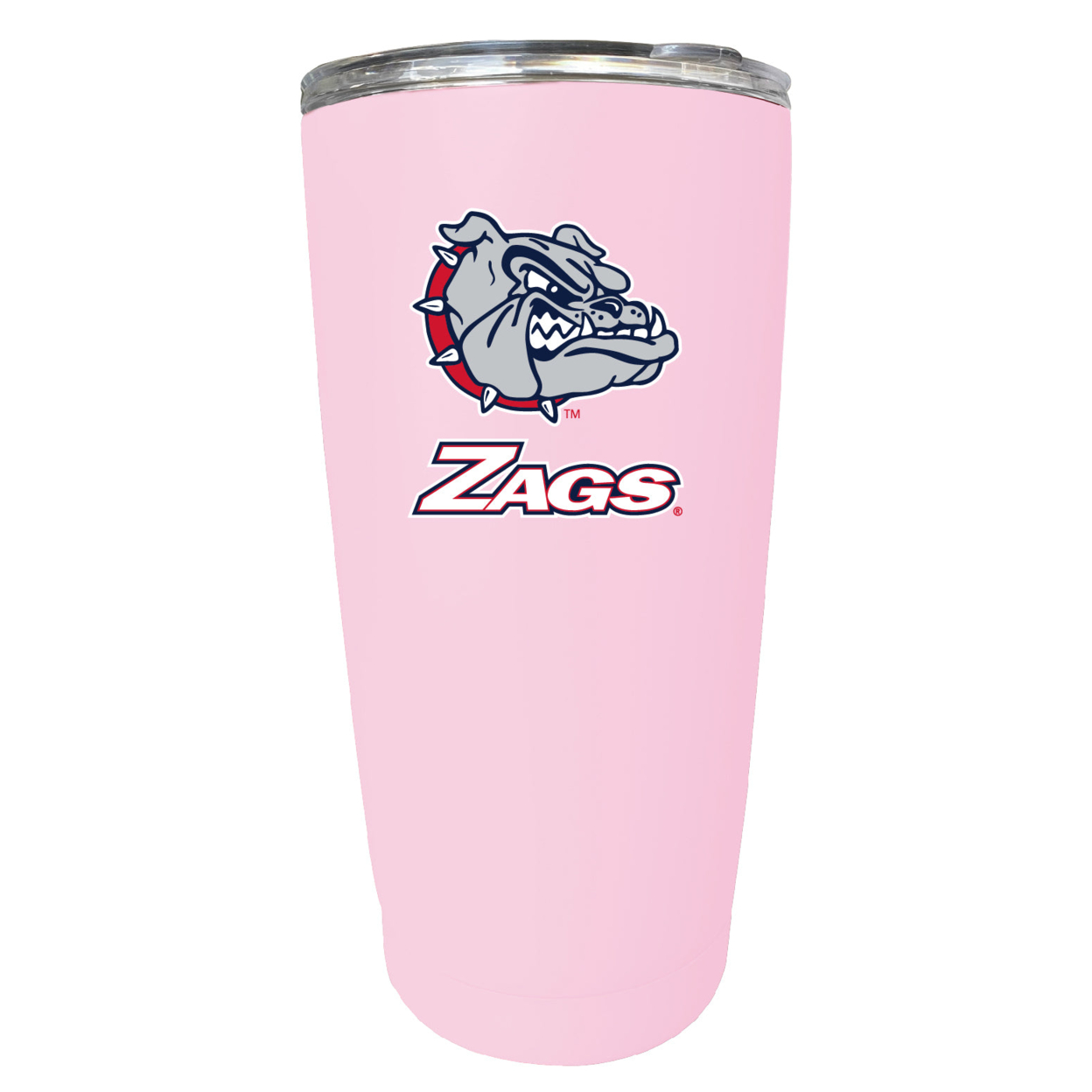Gonzaga Bulldogs 16 Oz Stainless Steel Insulated Tumbler - Pink