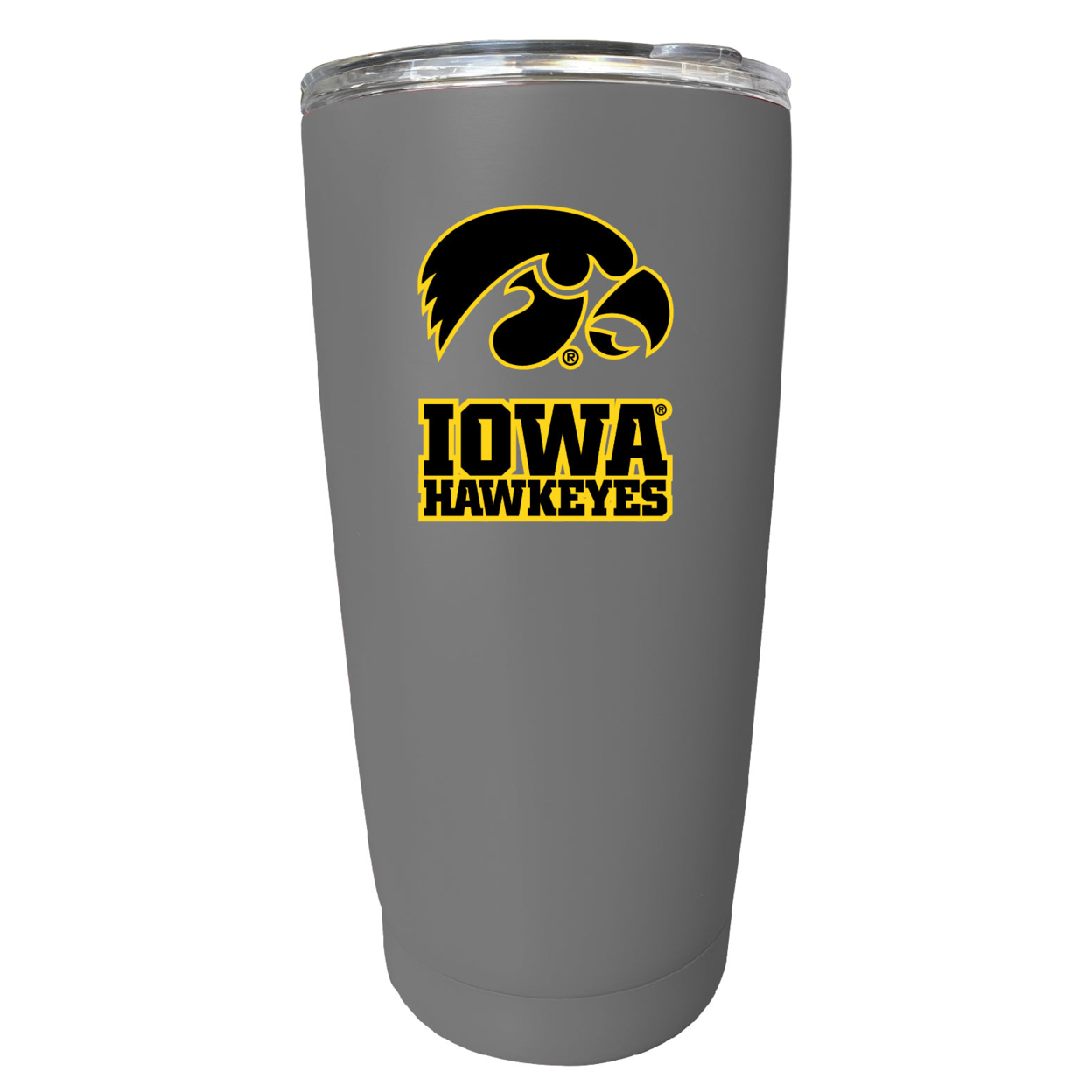 Iowa Hawkeyes 16 Oz Stainless Steel Insulated Tumbler - Gray