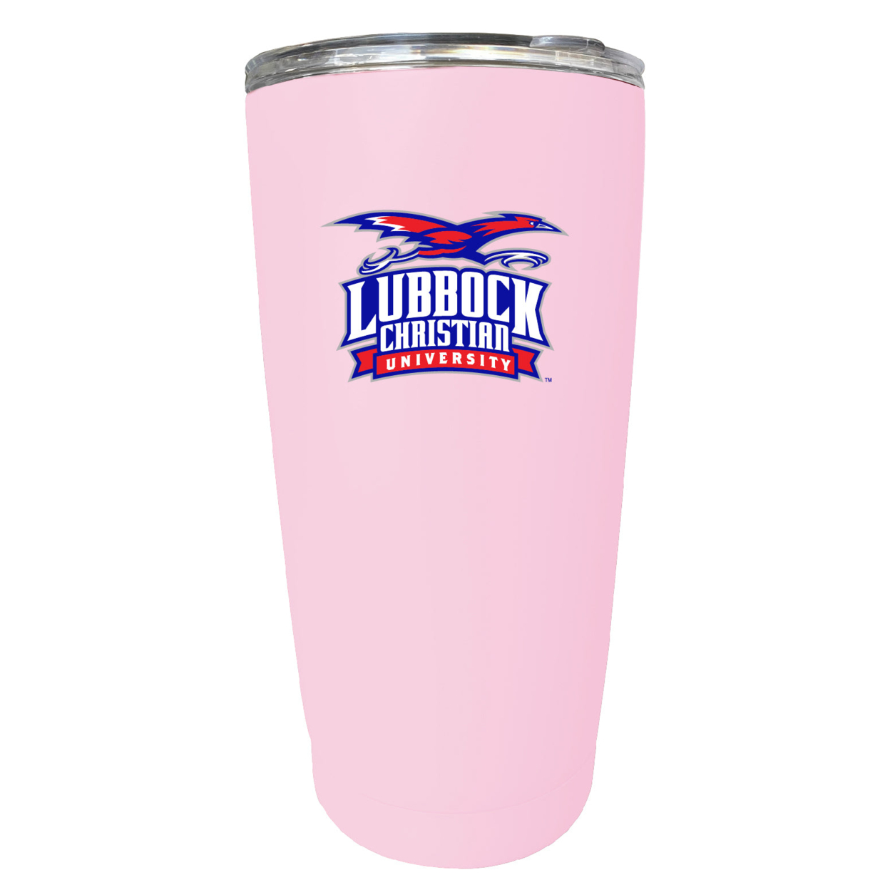 Lubbock Christian University Chaparral 16 Oz Stainless Steel Insulated Tumbler - Pink