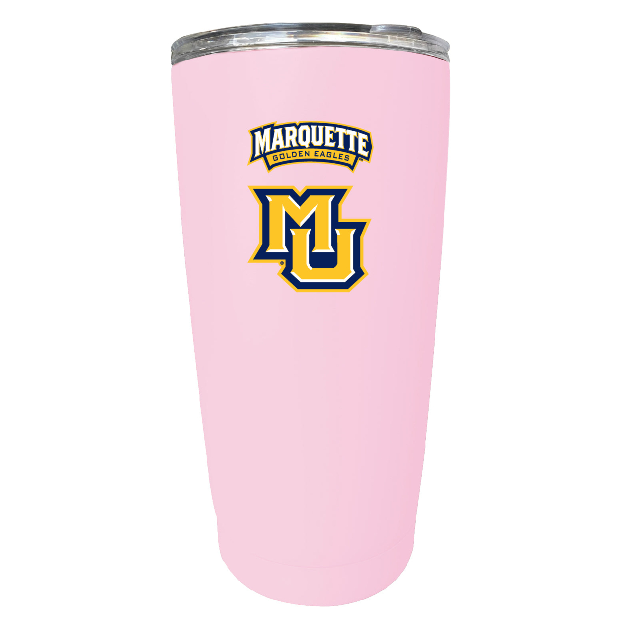 Marquette Golden Eagles 16 Oz Stainless Steel Insulated Tumbler - Pink