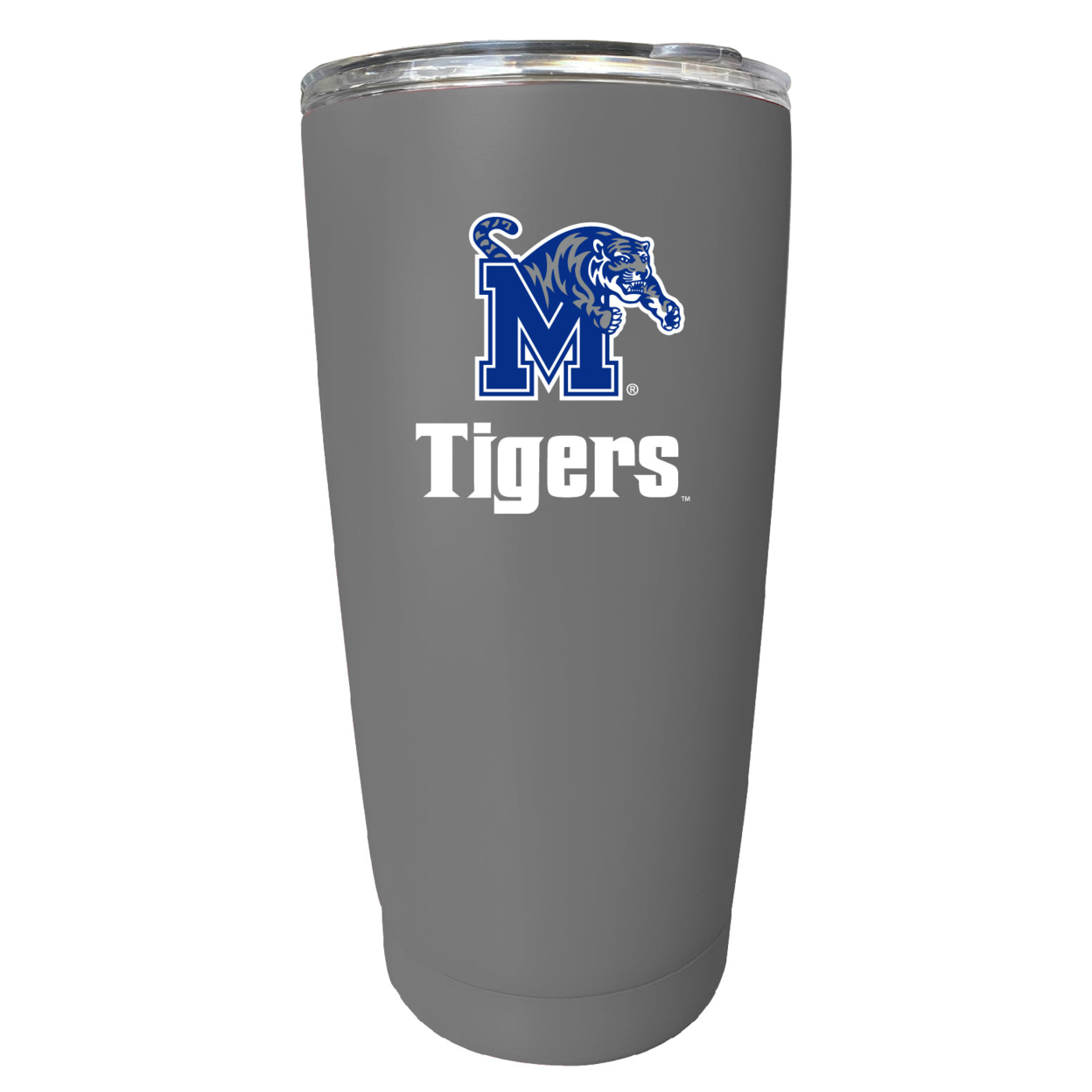 Memphis Tigers 16 Oz Stainless Steel Insulated Tumbler - Gray