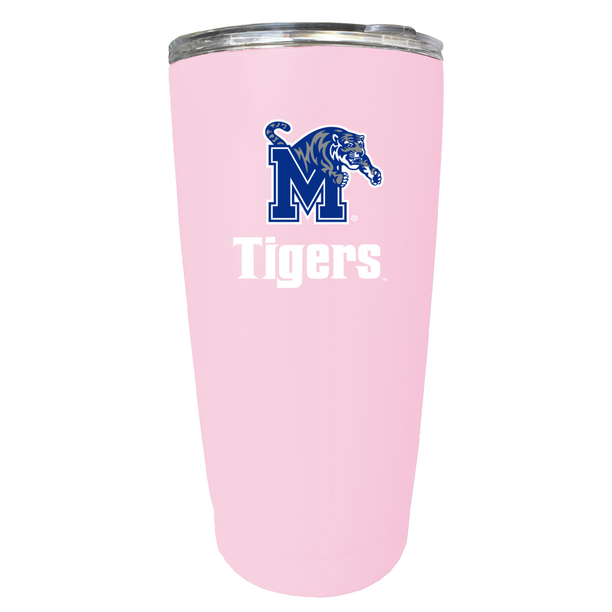 Memphis Tigers 16 Oz Stainless Steel Insulated Tumbler - Pink