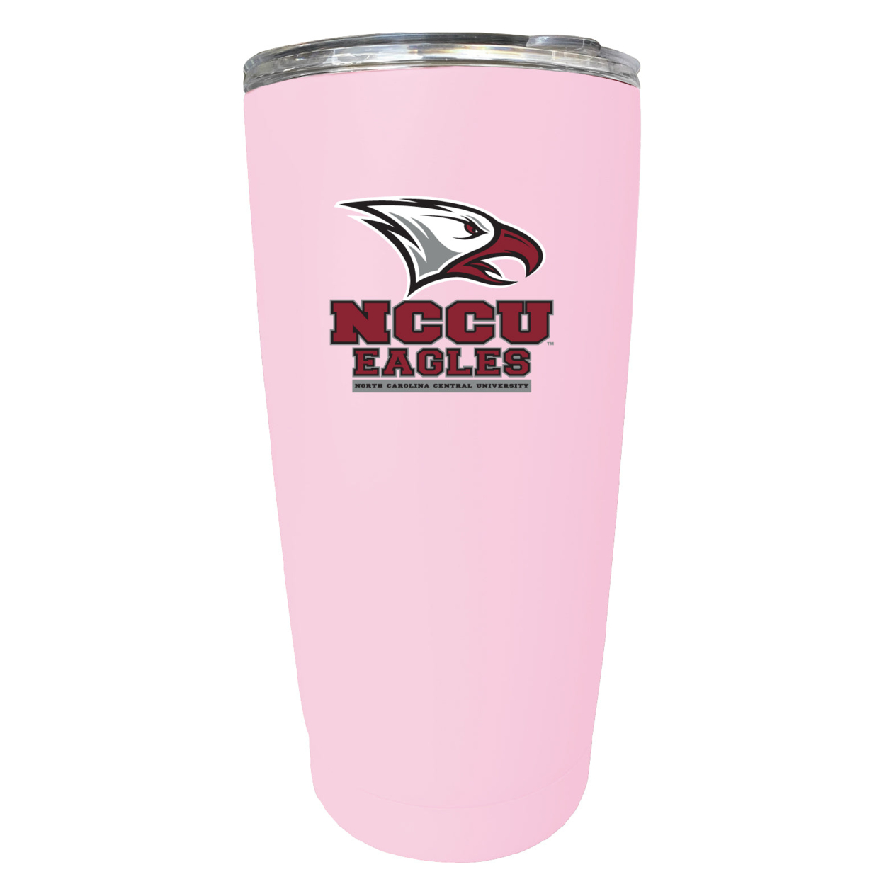 North Carolina Central Eagles 16 Oz Stainless Steel Insulated Tumbler - Pink