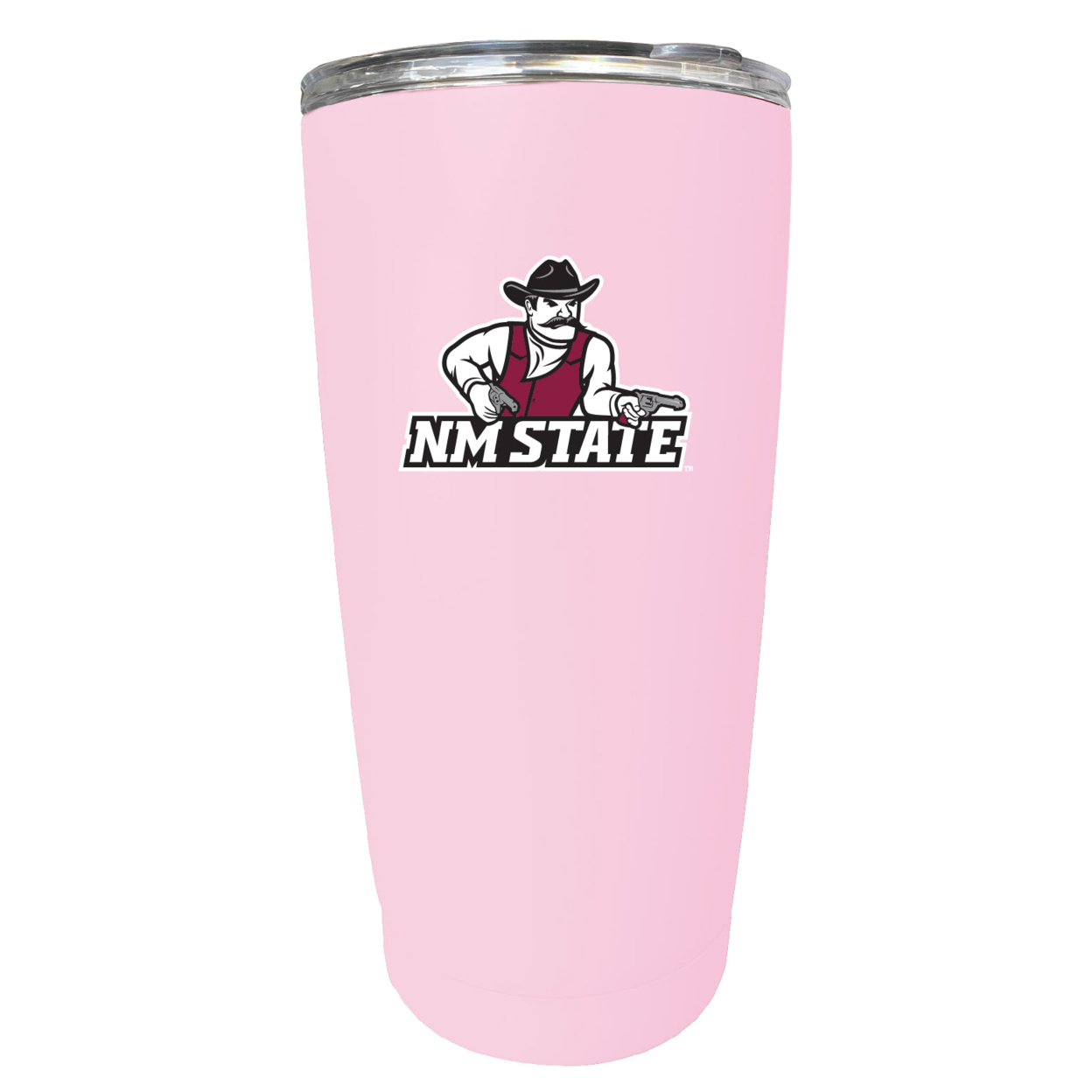 New Mexico State University Aggies 16 Oz Stainless Steel Insulated Tumbler - Pink