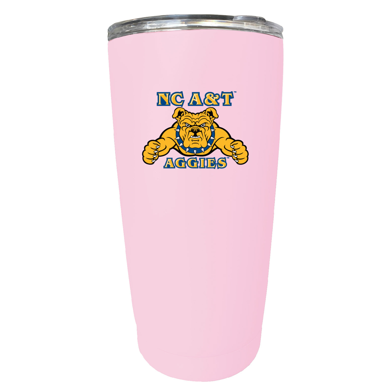 North Carolina A&T State Aggies 16 Oz Stainless Steel Insulated Tumbler - Pink