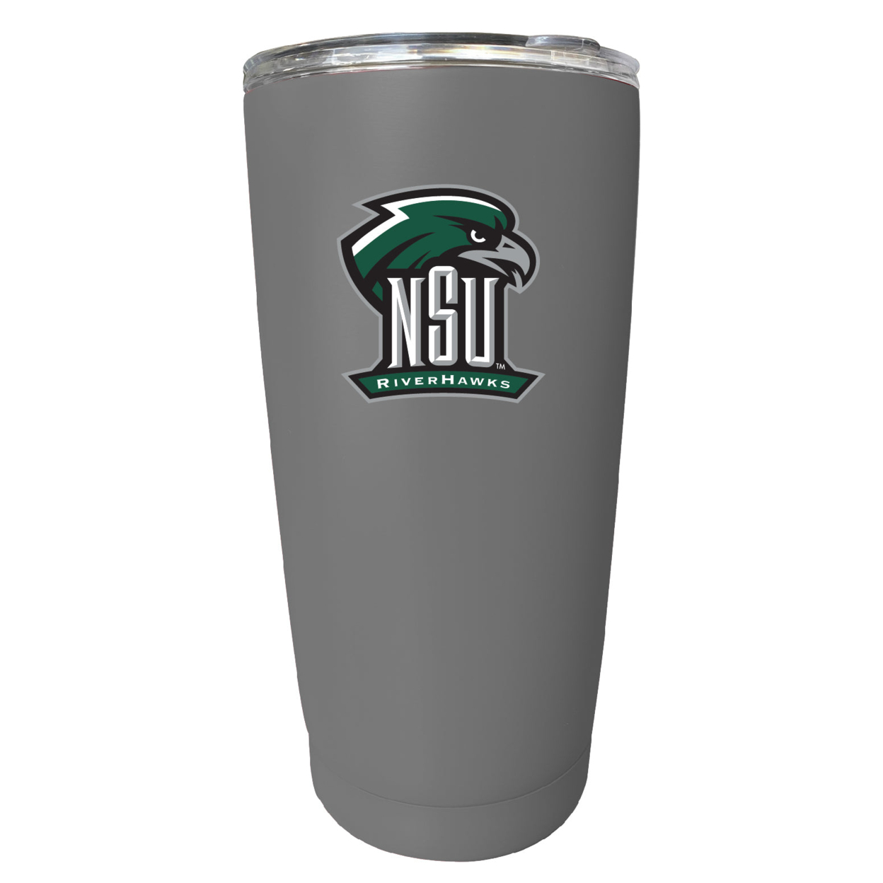 Northeastern State University Riverhawks 16 Oz Stainless Steel Insulated Tumbler - Gray