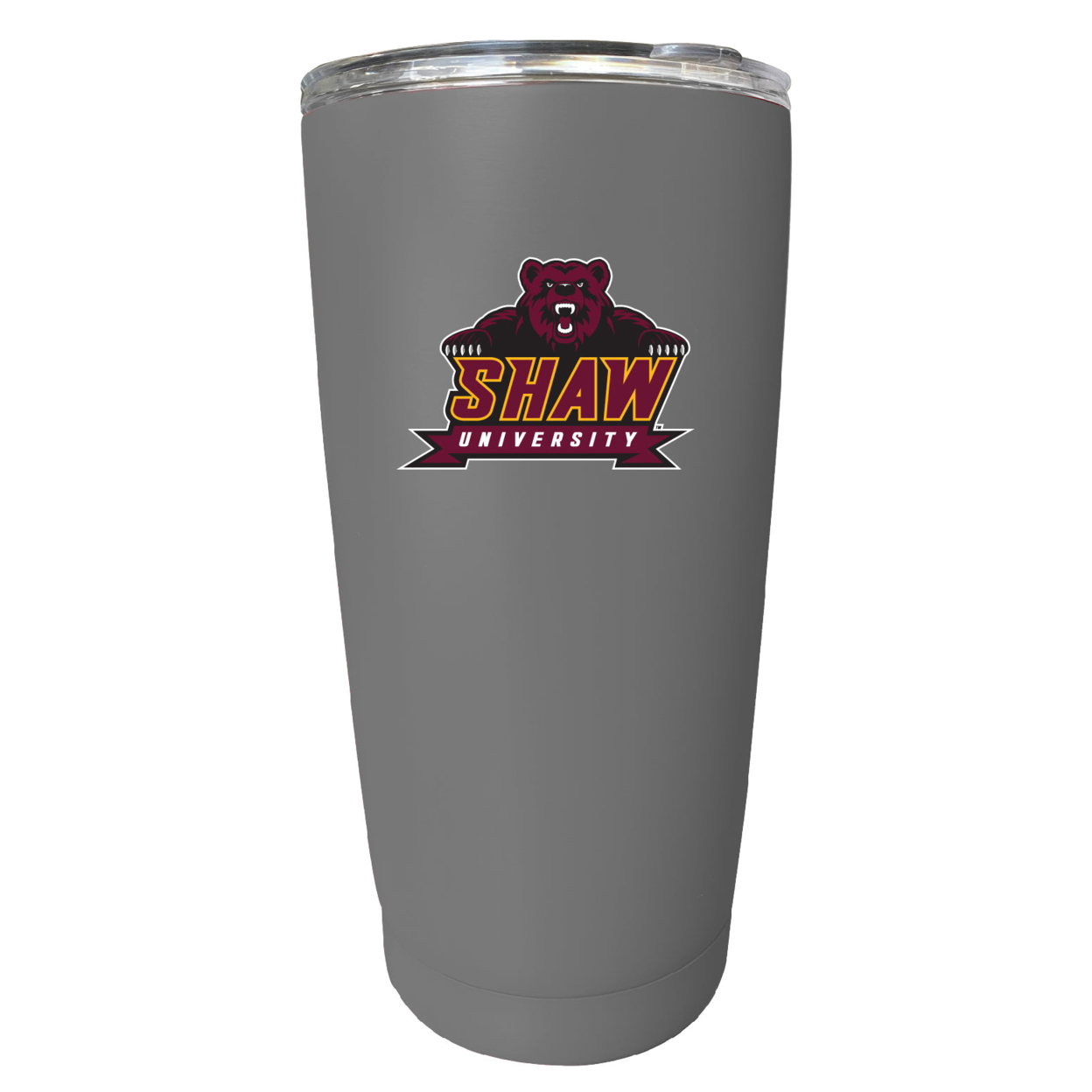 Shaw University Bears 16 Oz Stainless Steel Insulated Tumbler - Gray