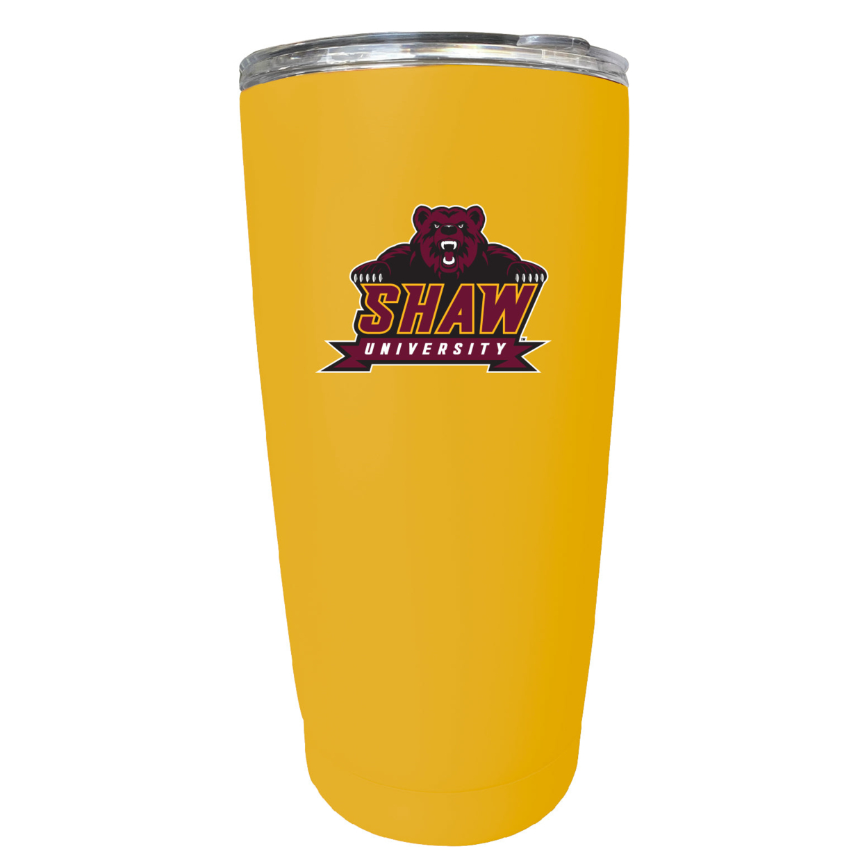 Shaw University Bears 16 Oz Stainless Steel Insulated Tumbler - Gray
