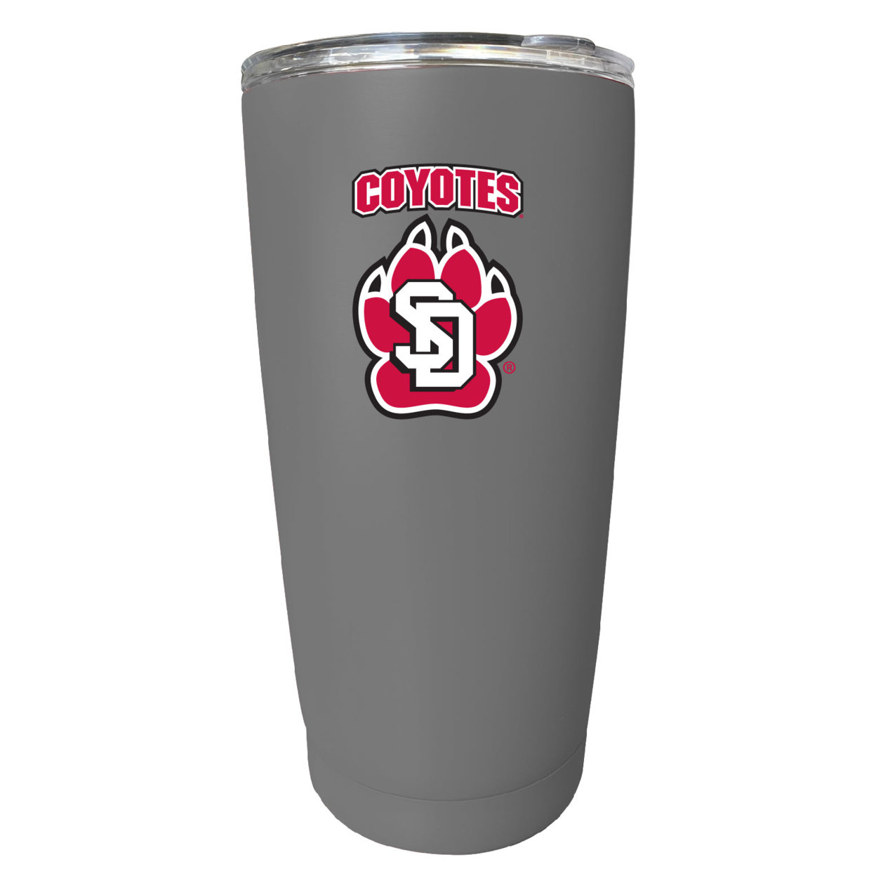 South Dakota Coyotes 16 Oz Stainless Steel Insulated Tumbler - Gray