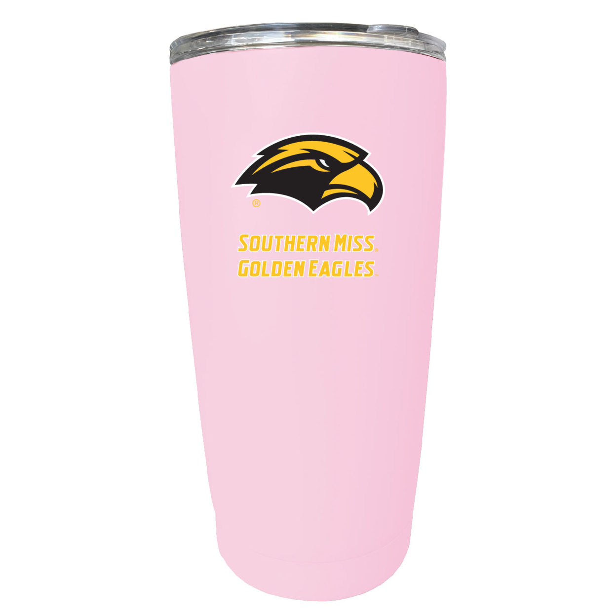 Southern Mississippi Golden Eagles 16 Oz Stainless Steel Insulated Tumbler - Pink