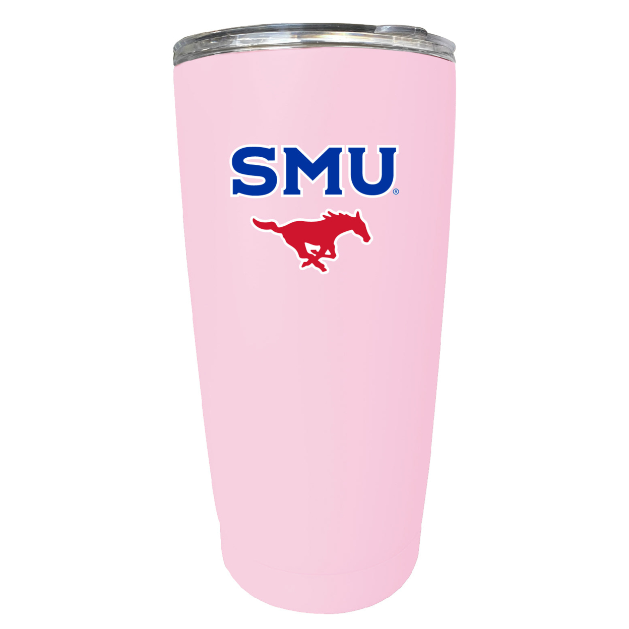 Southern Methodist University 16 Oz Stainless Steel Insulated Tumbler - Pink