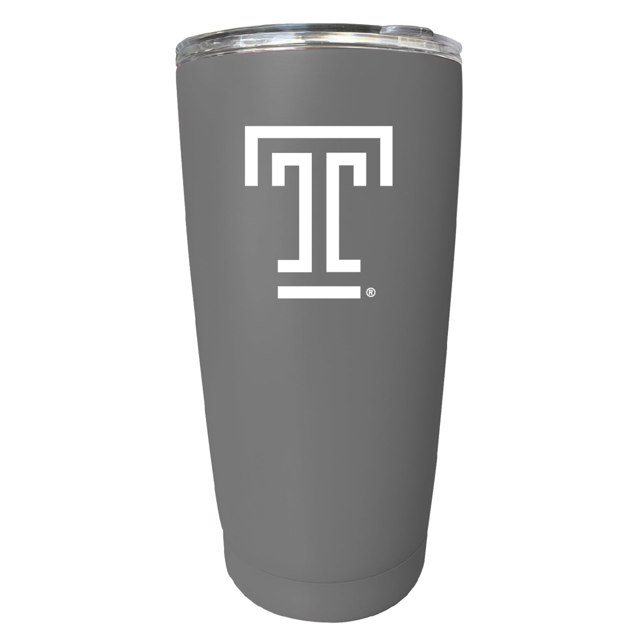 Temple University 16 Oz Stainless Steel Insulated Tumbler - Gray