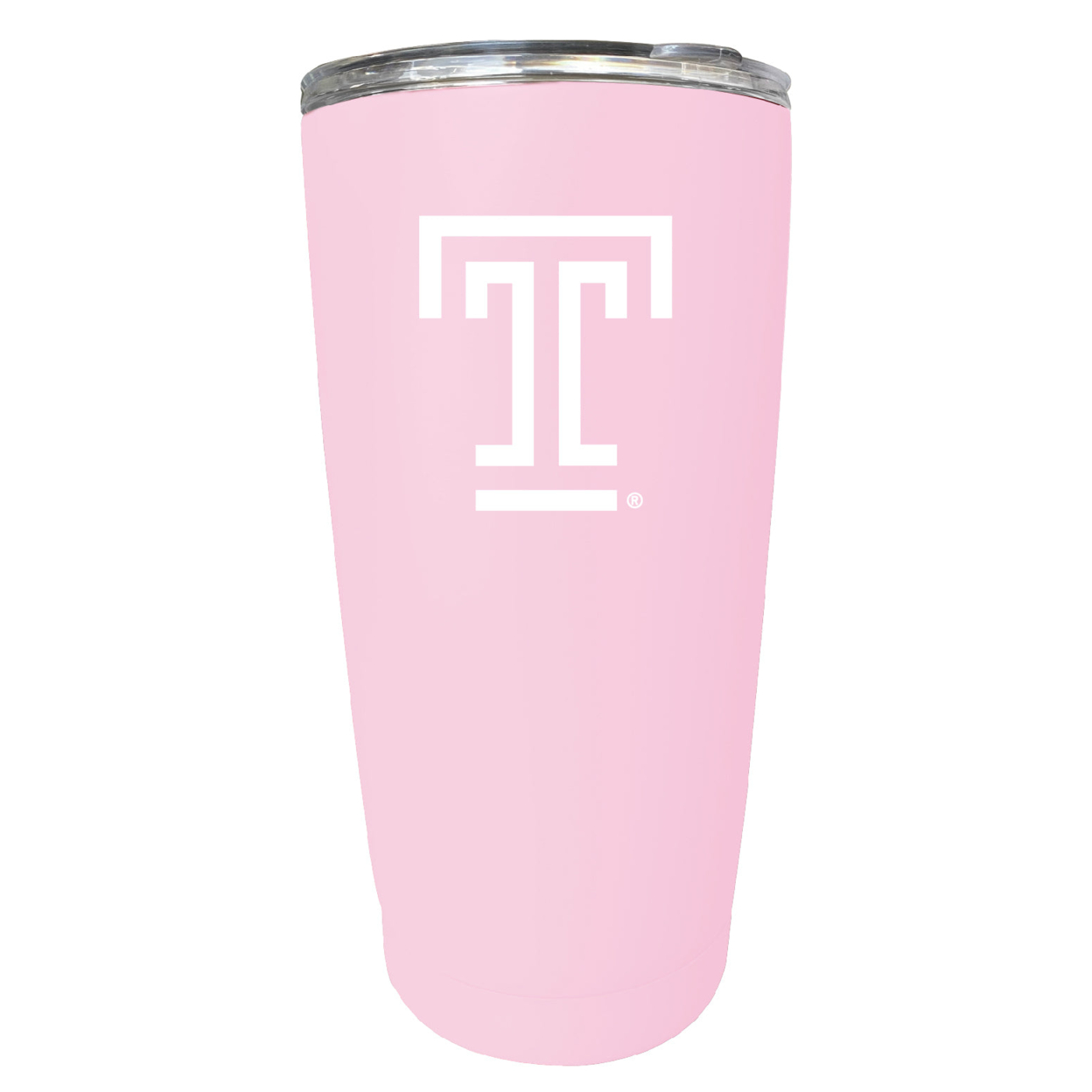 Temple University 16 Oz Stainless Steel Insulated Tumbler - Pink