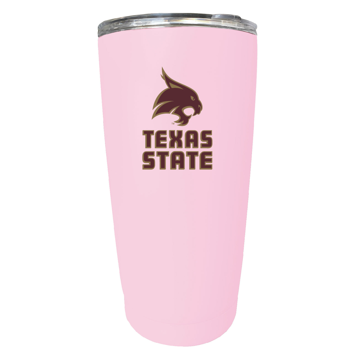 Texas State Bobcats 16 Oz Stainless Steel Insulated Tumbler - Pink