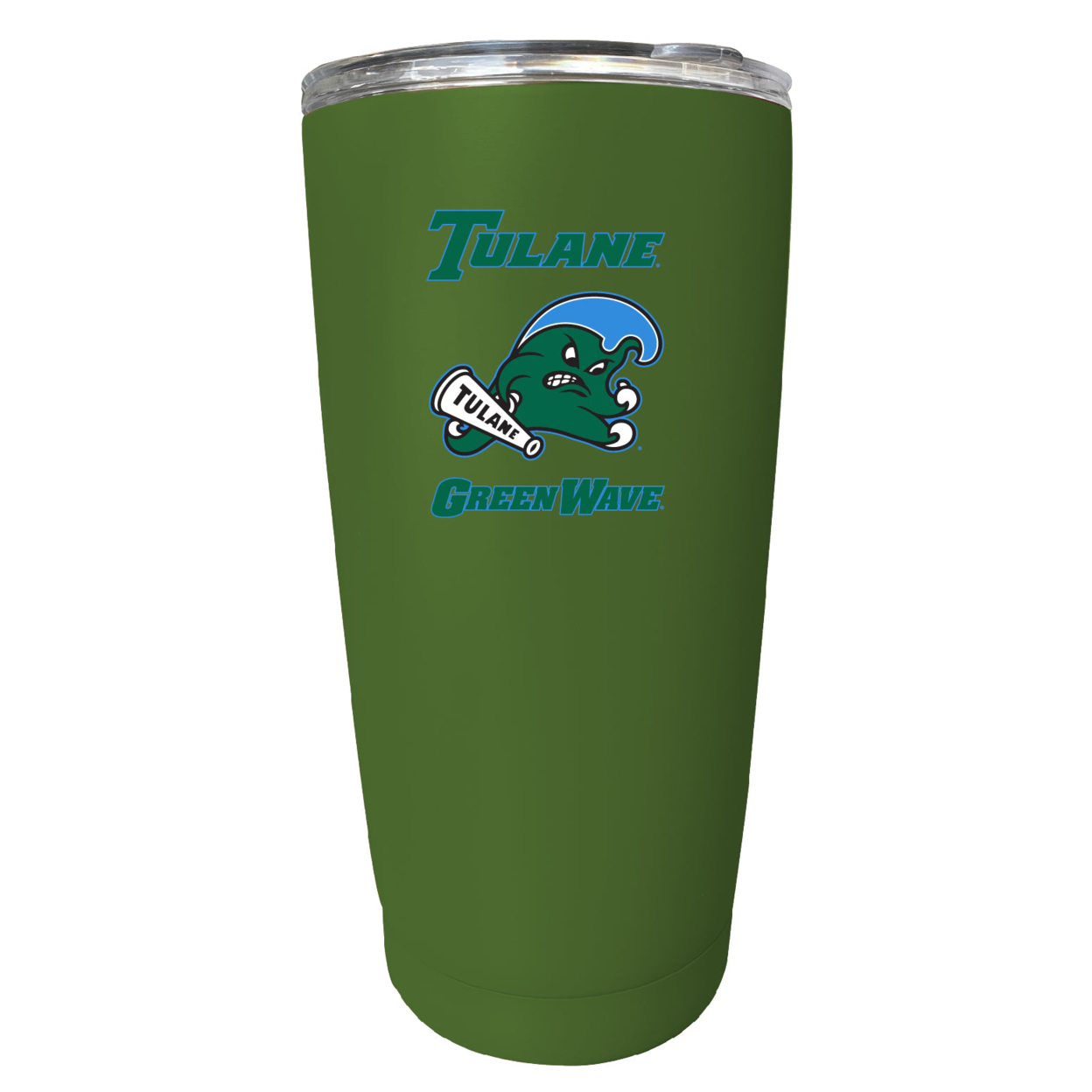 Tulane University Green Wave 16 Oz Stainless Steel Insulated Tumbler - Pink