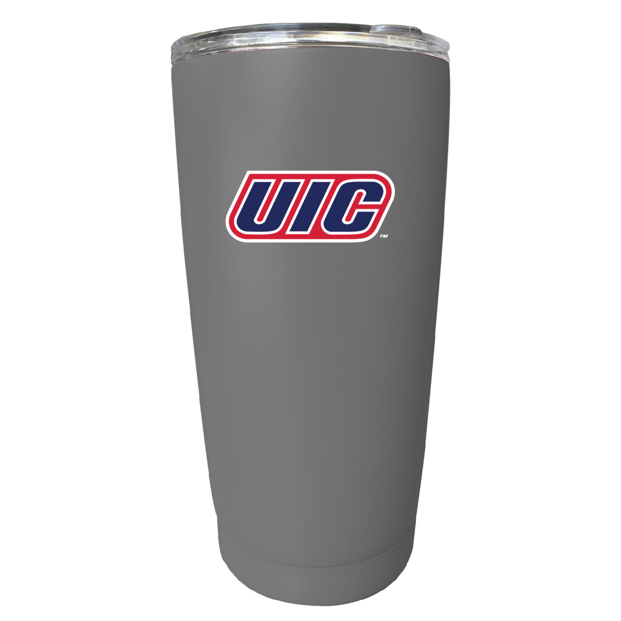 University Of Illinois At Chicago 16 Oz Stainless Steel Insulated Tumbler - Gray