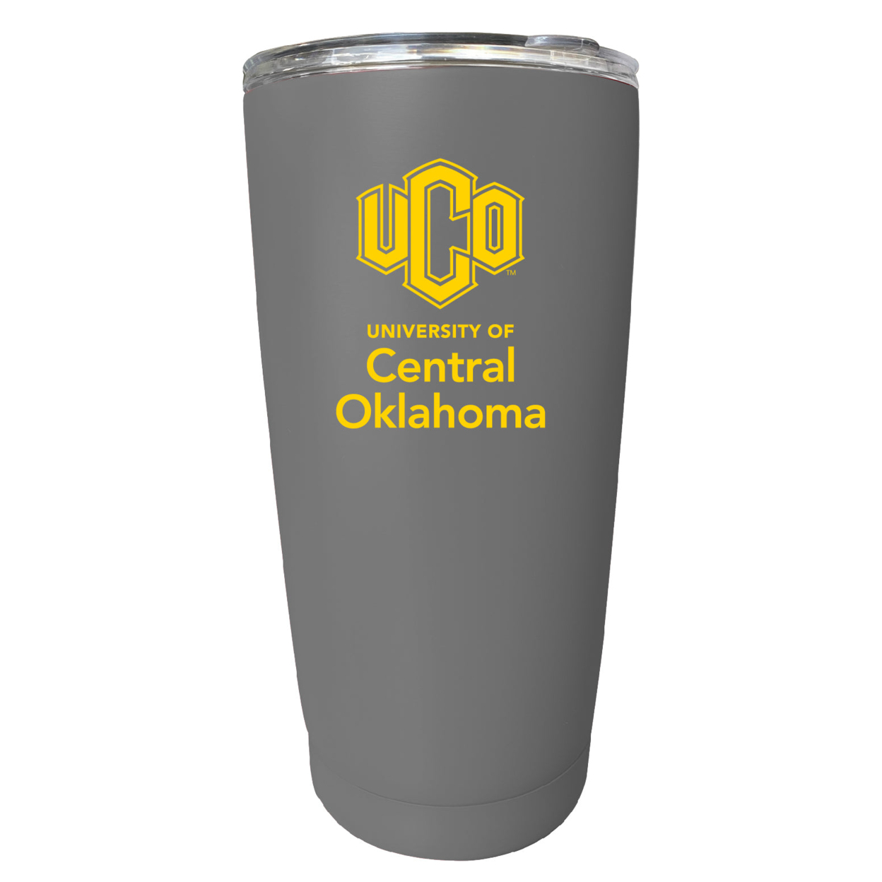 University Of Central Oklahoma Bronchos 16 Oz Stainless Steel Insulated Tumbler - Gray