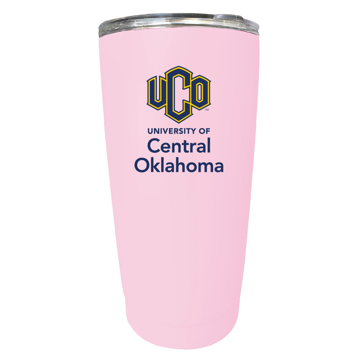 University Of Central Oklahoma Bronchos 16 Oz Stainless Steel Insulated Tumbler - Pink
