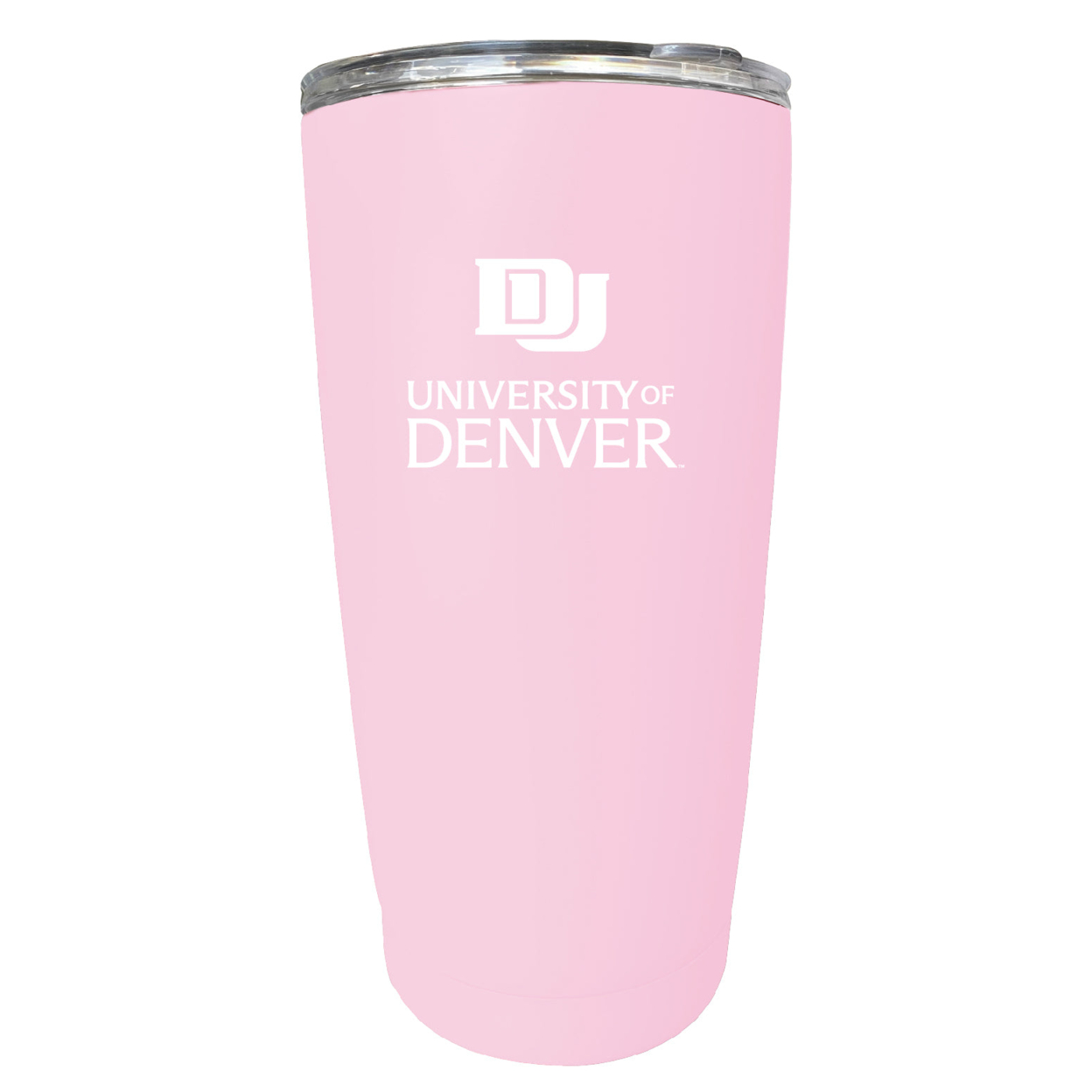University Of Denver Pioneers 16 Oz Stainless Steel Insulated Tumbler - Pink