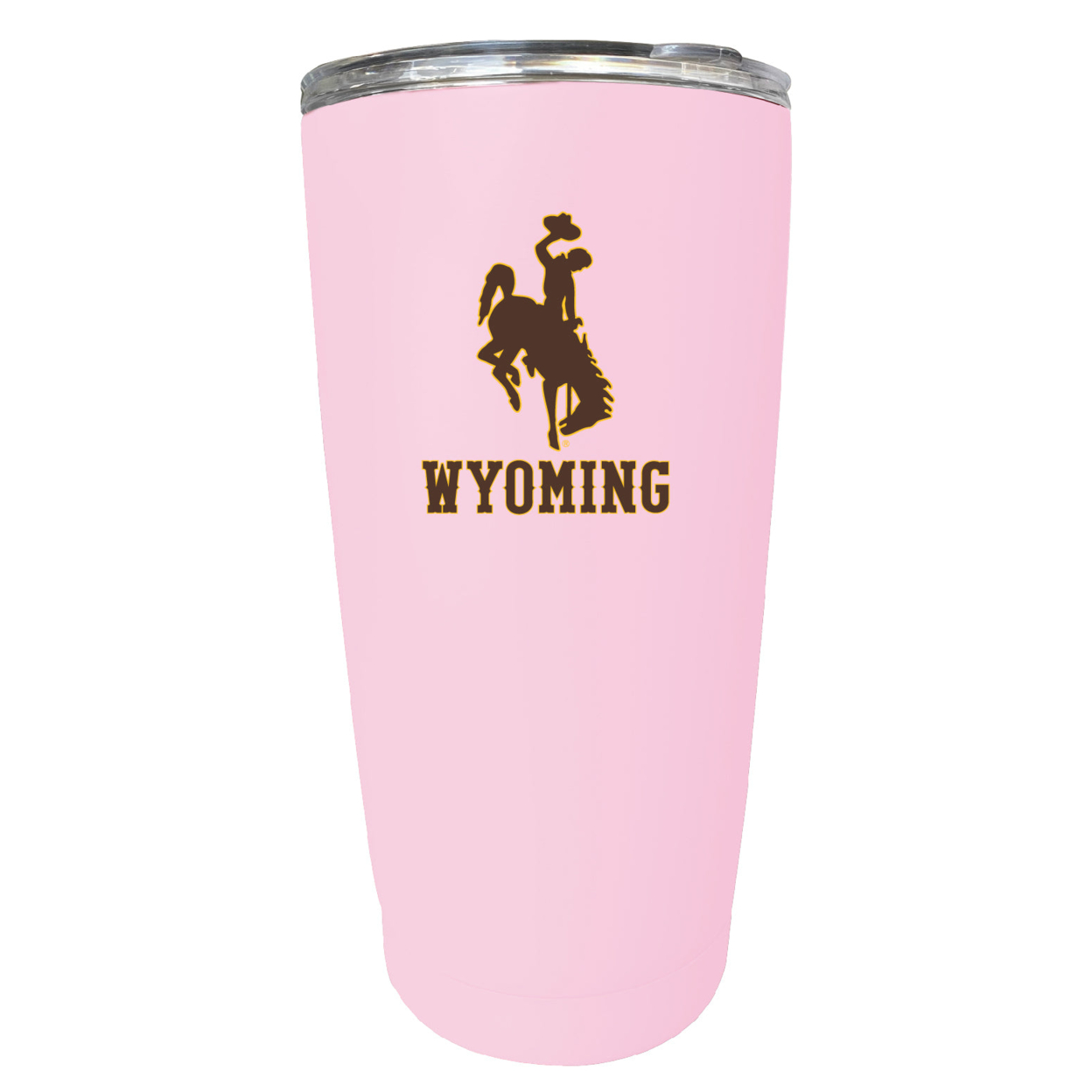 University Of Wyoming 16 Oz Stainless Steel Insulated Tumbler - Pink