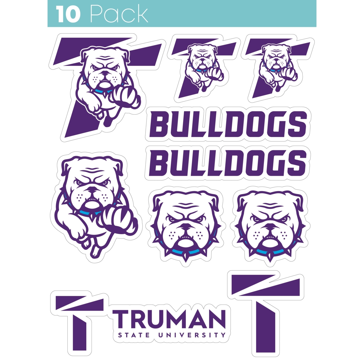 Truman State University 10 Pack Collegiate Vinyl Decal Sticker