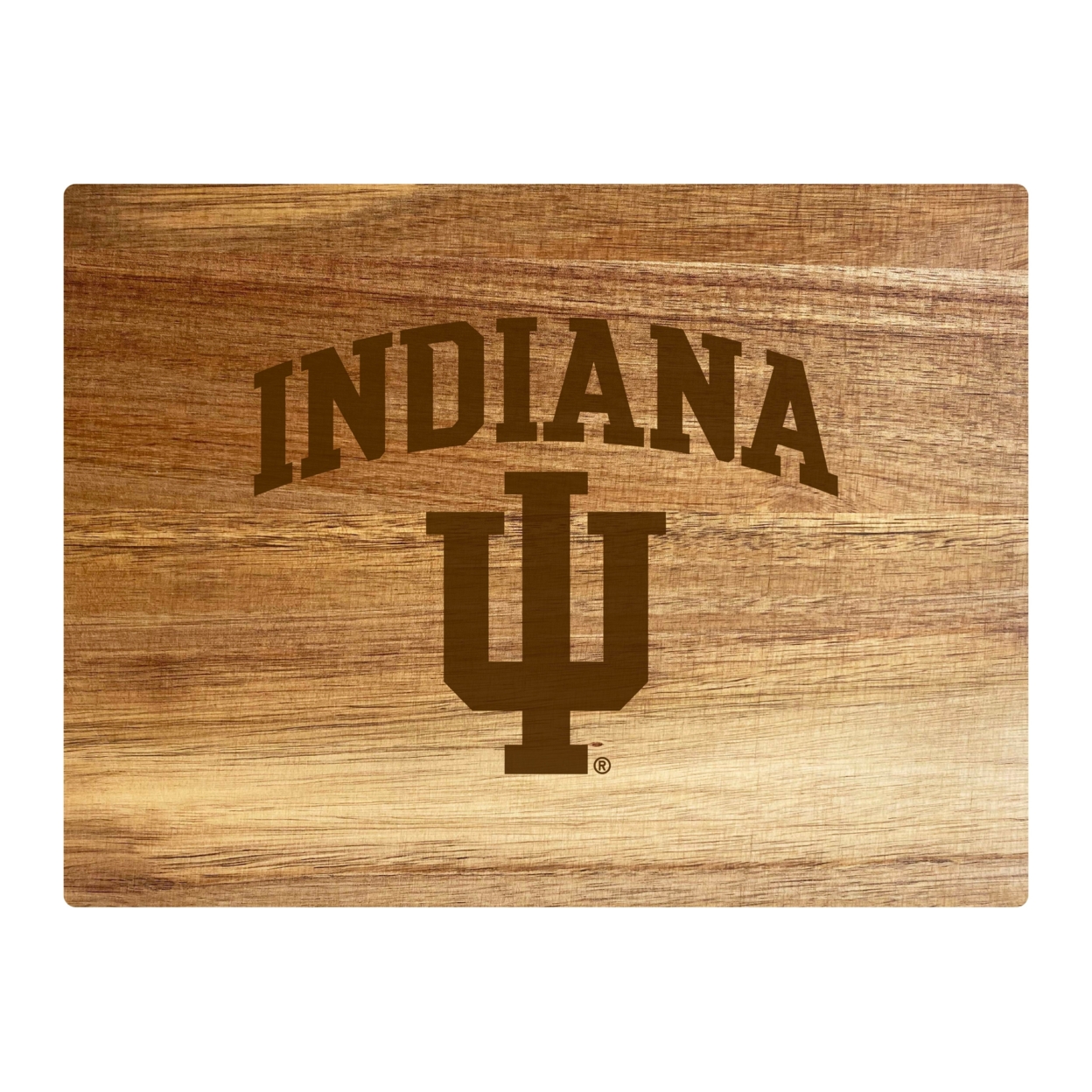 Indiana Hoosiers Small 8 X 6 Engraved Acacia Wooden Cutting Board