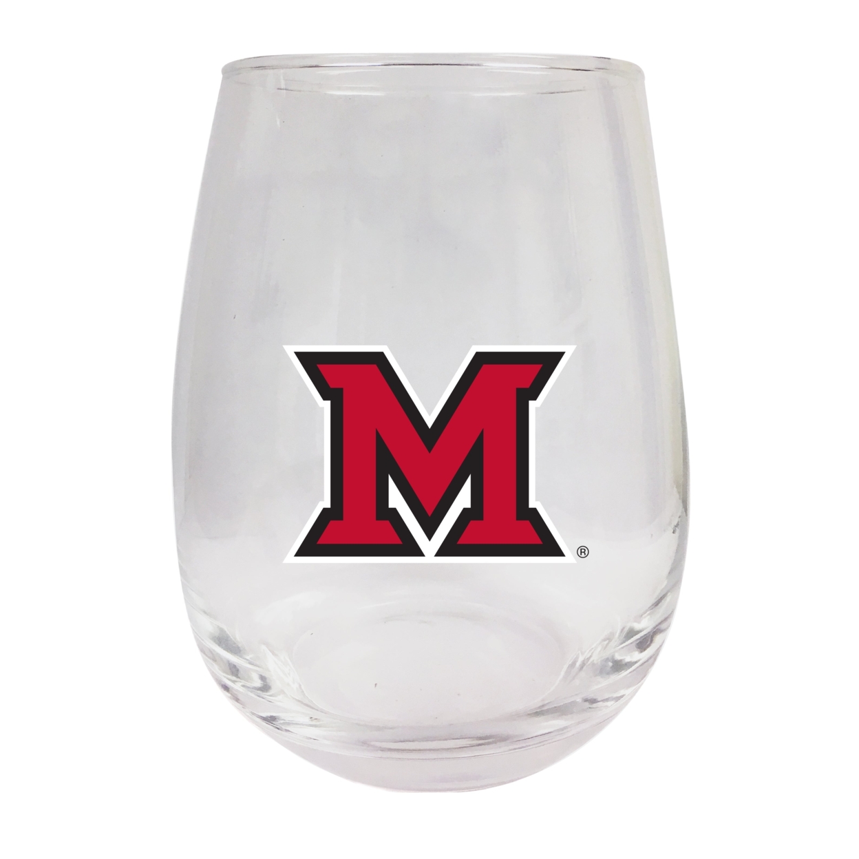 Miami University Of Ohio 15oz Stemless Wine Glass - Single