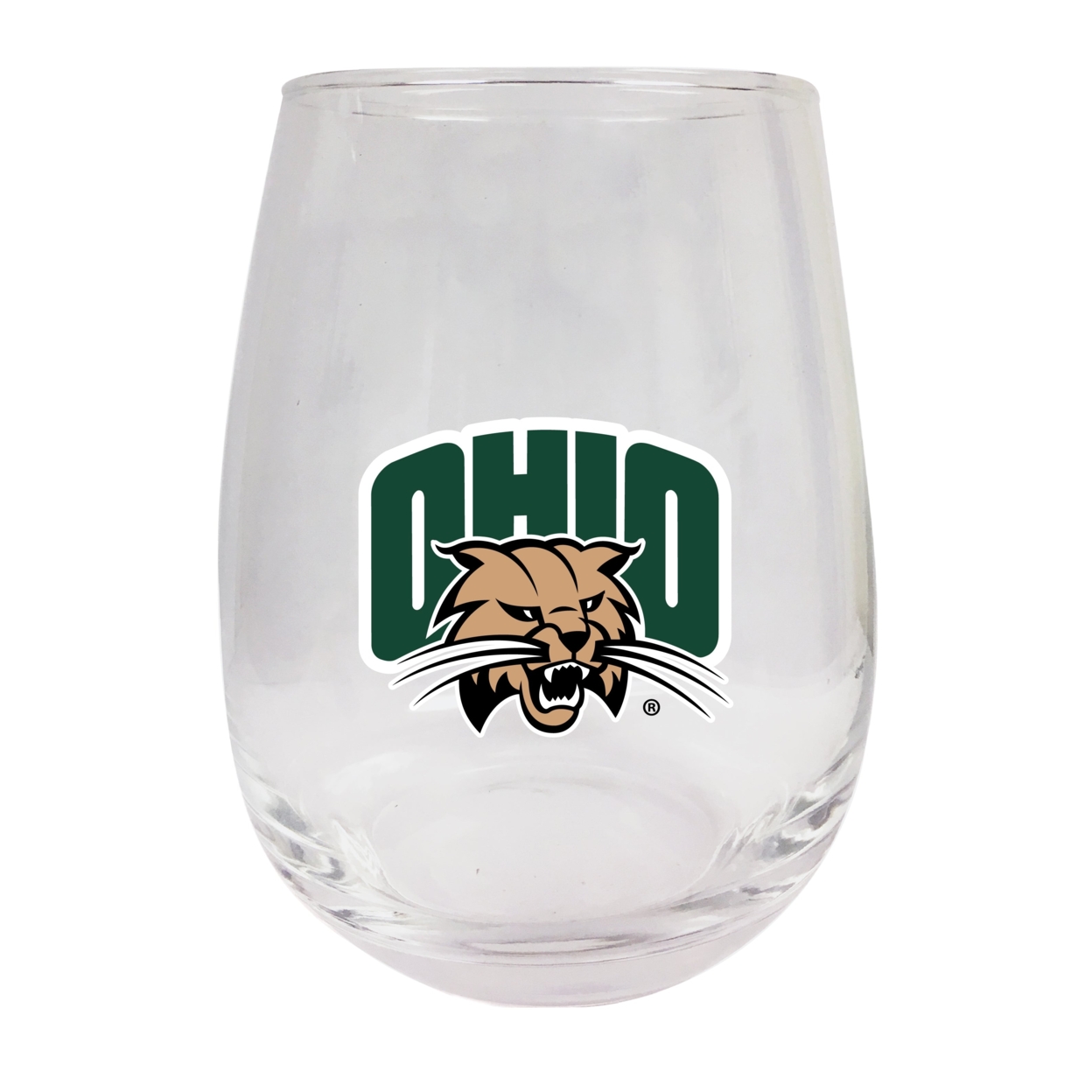 Ohio University 15oz Stemless Wine Glass - 2-Pack
