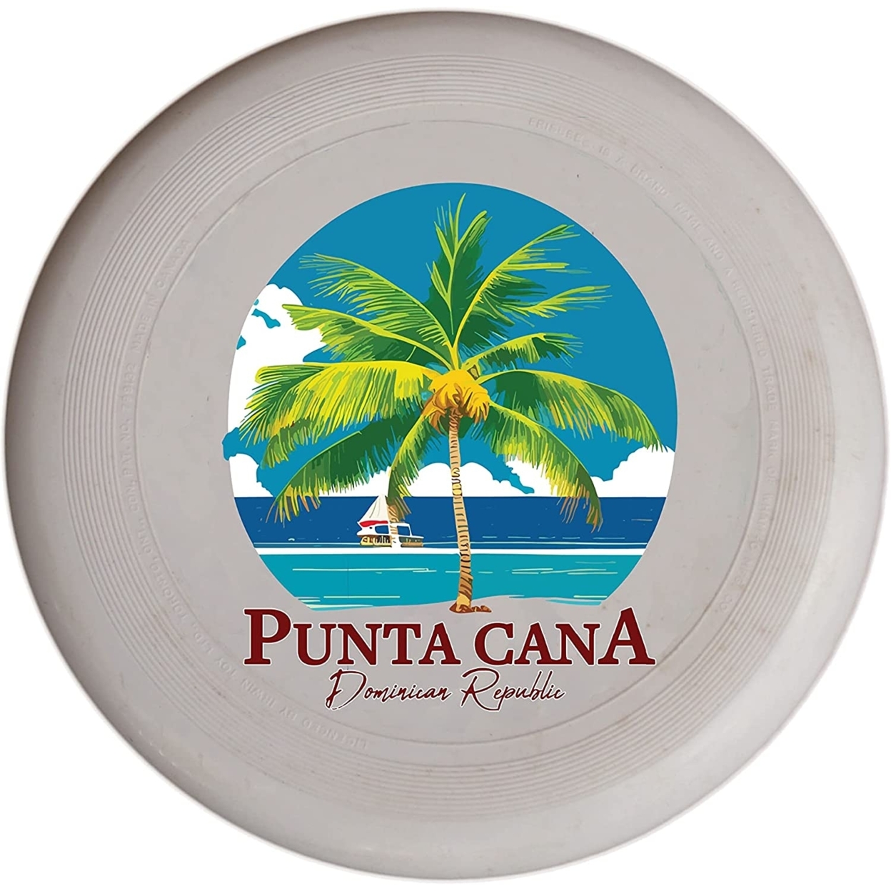 Punta Cana Dominican Republic Souvenir Frisbee Flying Disc - Palm