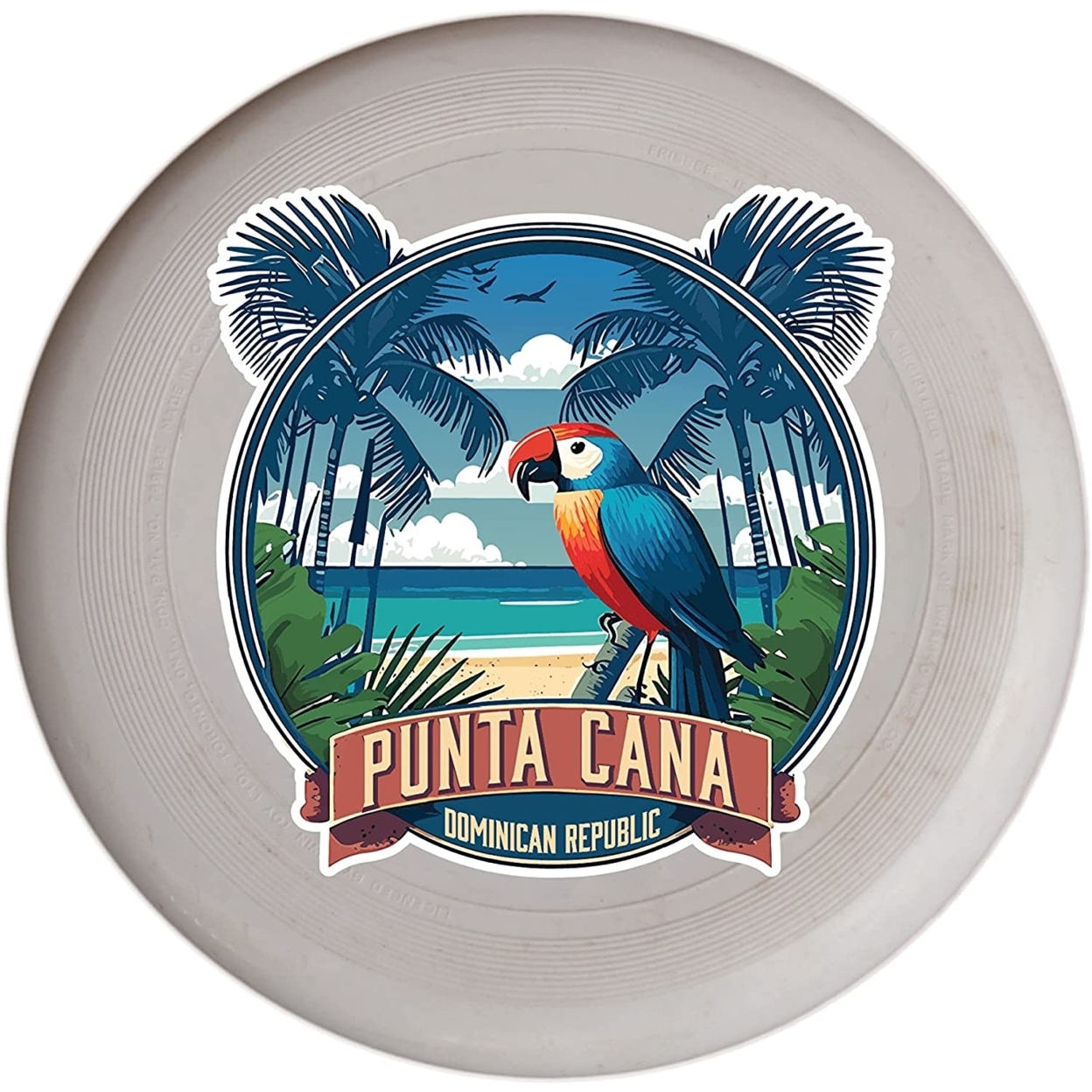 Punta Cana Dominican Republic Souvenir Frisbee Flying Disc - Parrot