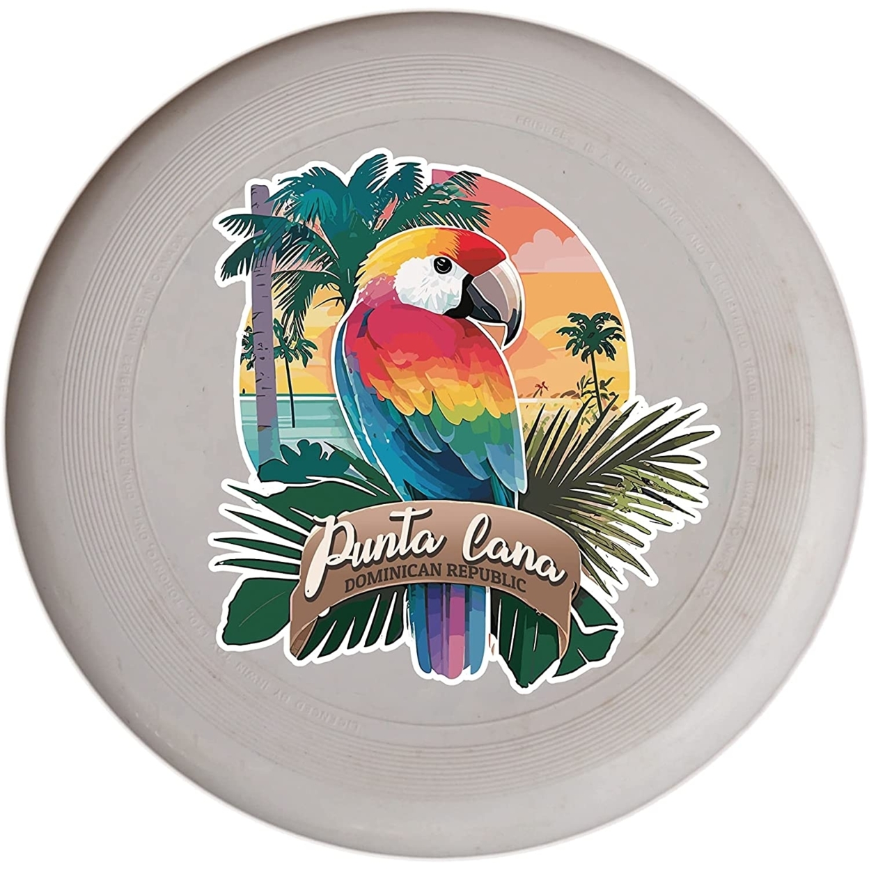 Punta Cana Dominican Republic Souvenir Frisbee Flying Disc - Parrot B