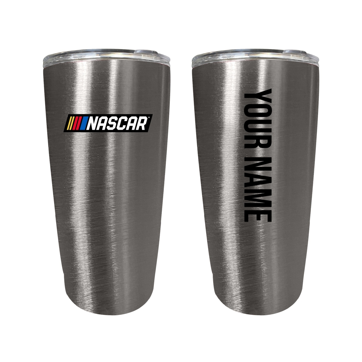 Officially Licensed Nascar 16oz Stainless Steel Tumbler Car Design With Customizable Name Or Message