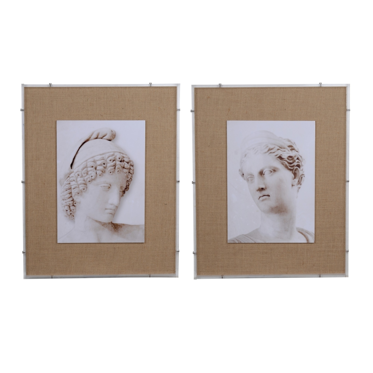 Framed Roman Figure Prints Set Of`2- Saltoro Sherpi