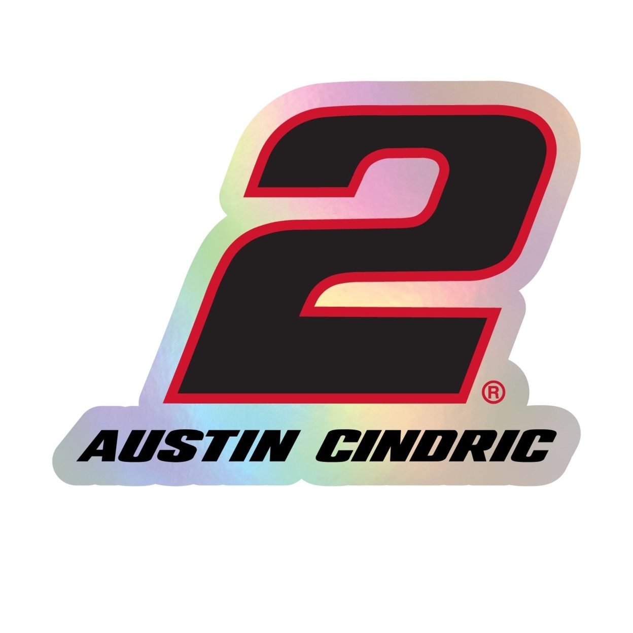 #2 Austin Cindric Laser Cut Holographic Decal - 10-Inch