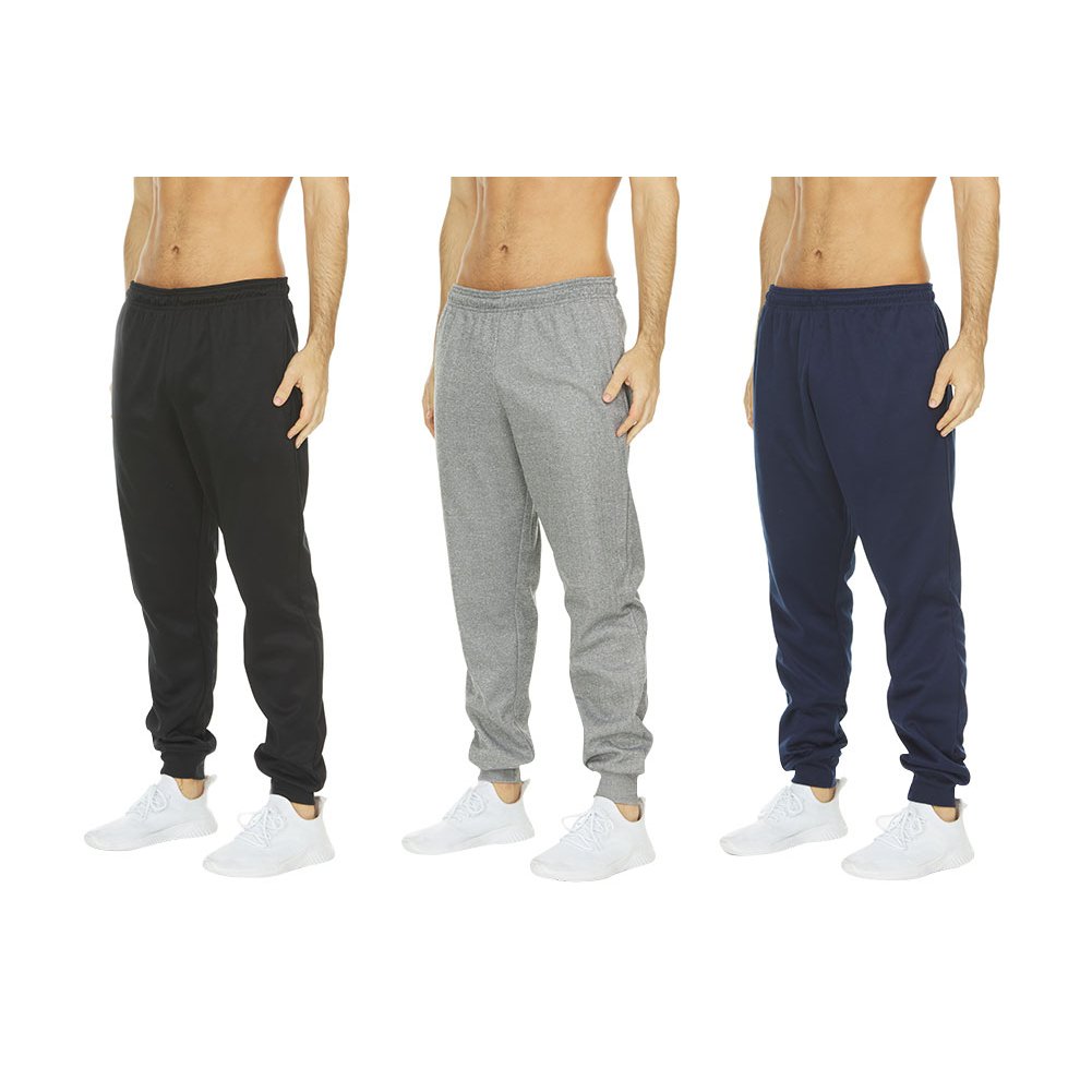  DARESAY Men's Tech Fleece Joggers Dry Fit Performance Sweatpants  [3-Pack] : Clothing, Shoes & Jewelry