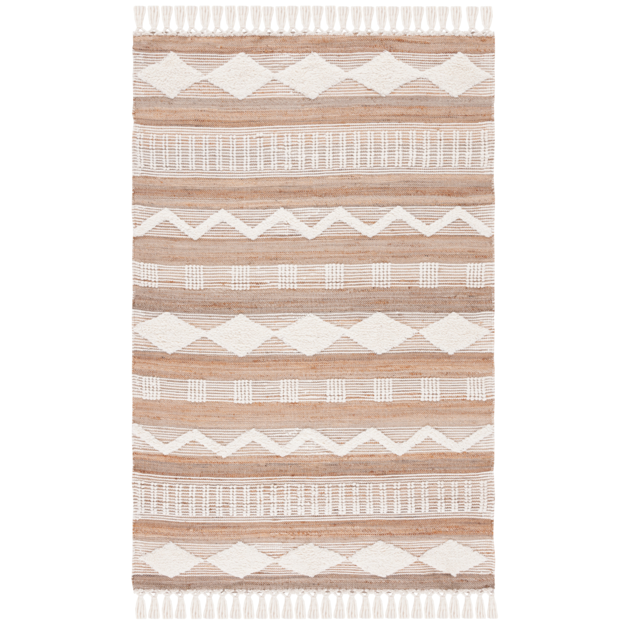 SAFAVIEH Natura Collection NAT925A Handwoven Ivory Rug - 6'-0 X 9'-0