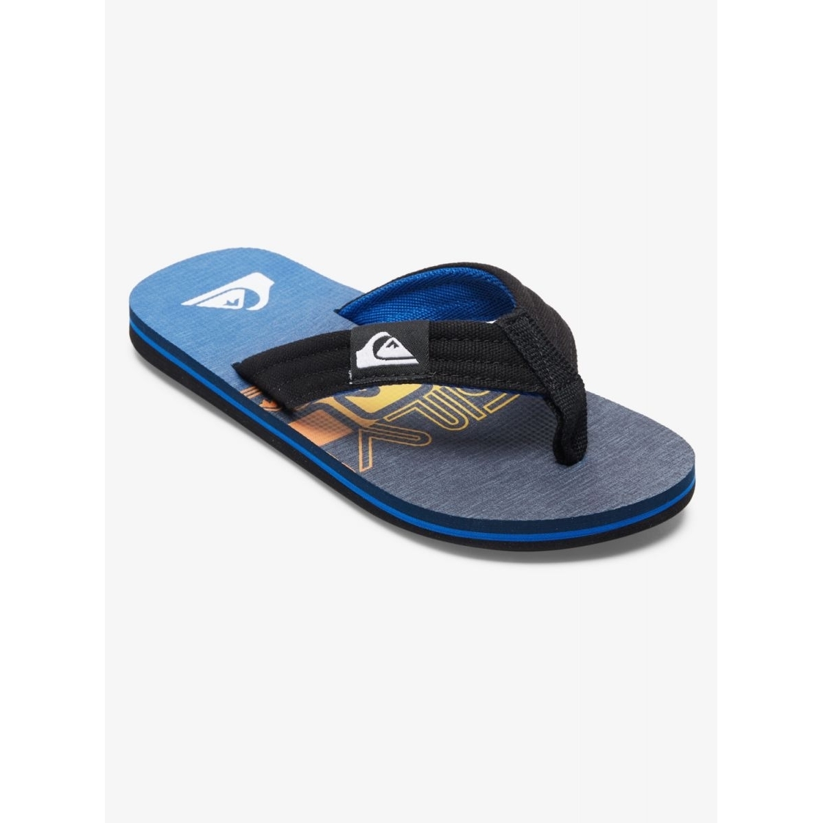 Quiksilver Boys' Molokai Layback Flip Flop Sandals Blue 6 - AQBL100591-BYJ6 BLUE 6 - BLUE 6, 13 Little Kid