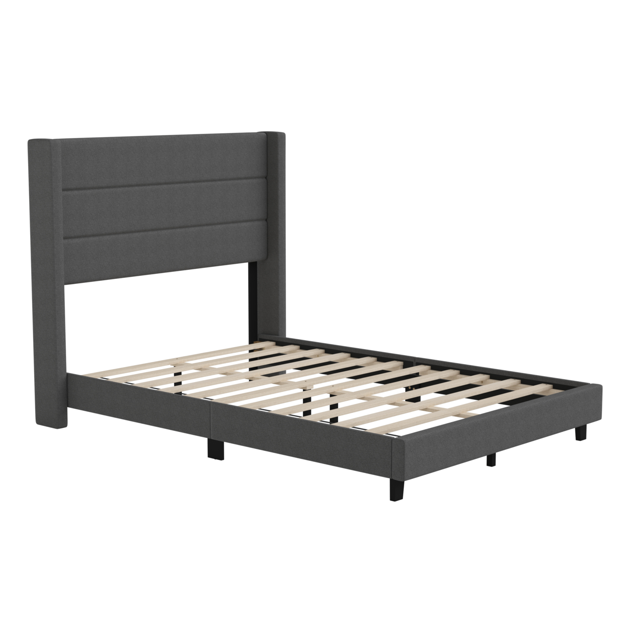 Charcoal Full Platform Bed