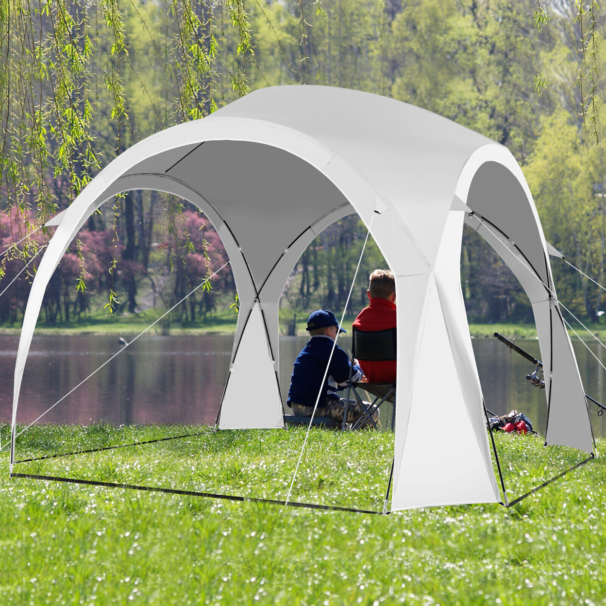 11' X 11' Patio Sun Shade Shelter Canopy Tent Portable UPF 50+Outdoor Beach