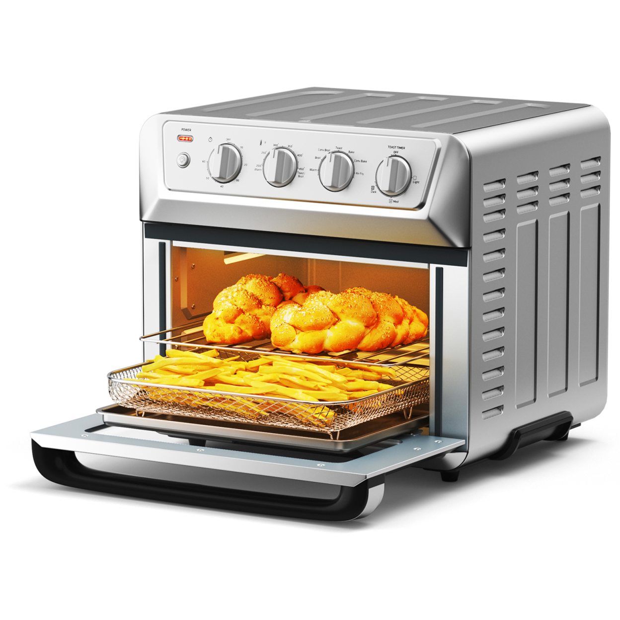 Electric Air Fryer Oven Convection Oven Toaster W/ 21.5 QT Capacity