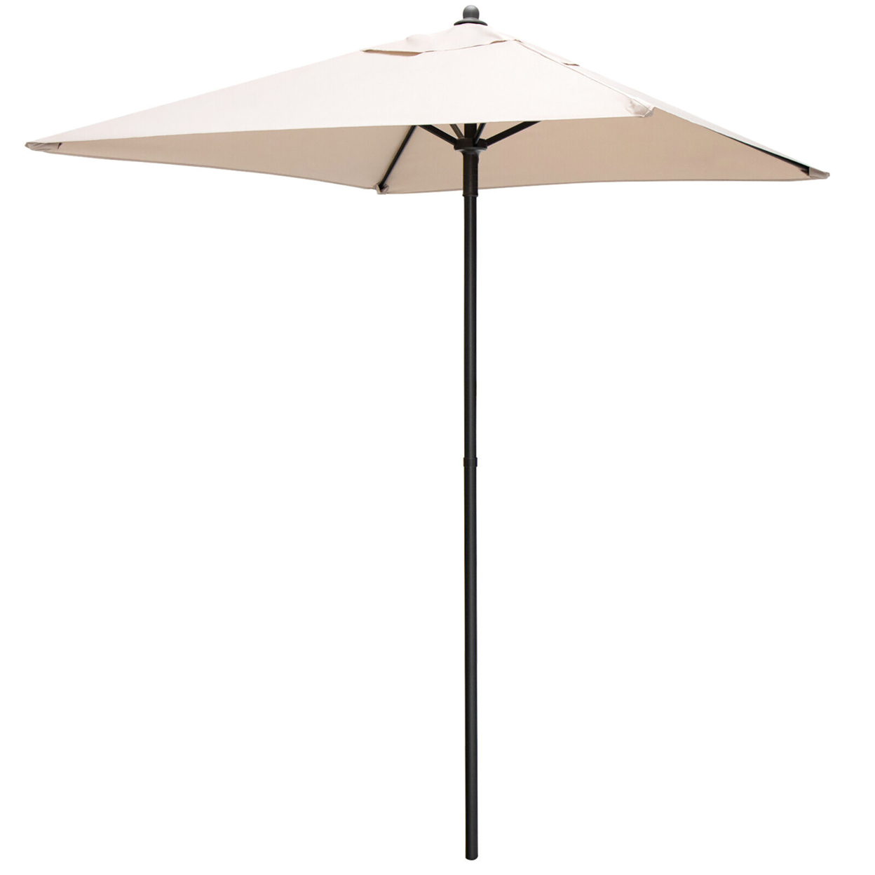 5ft Patio Square Market Table Umbrella Shelter 4 Sturdy Ribs