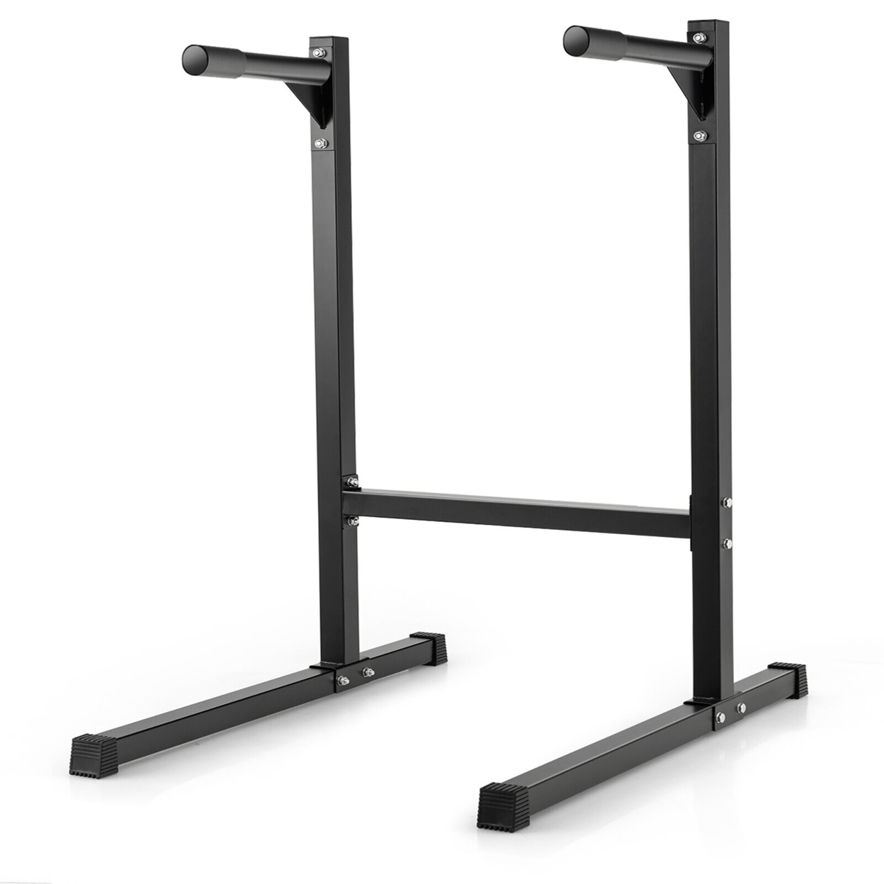 Multifunctional Heavy Duty Dip Stand Parallel Station Bar W/ Foam Handle Home Gym