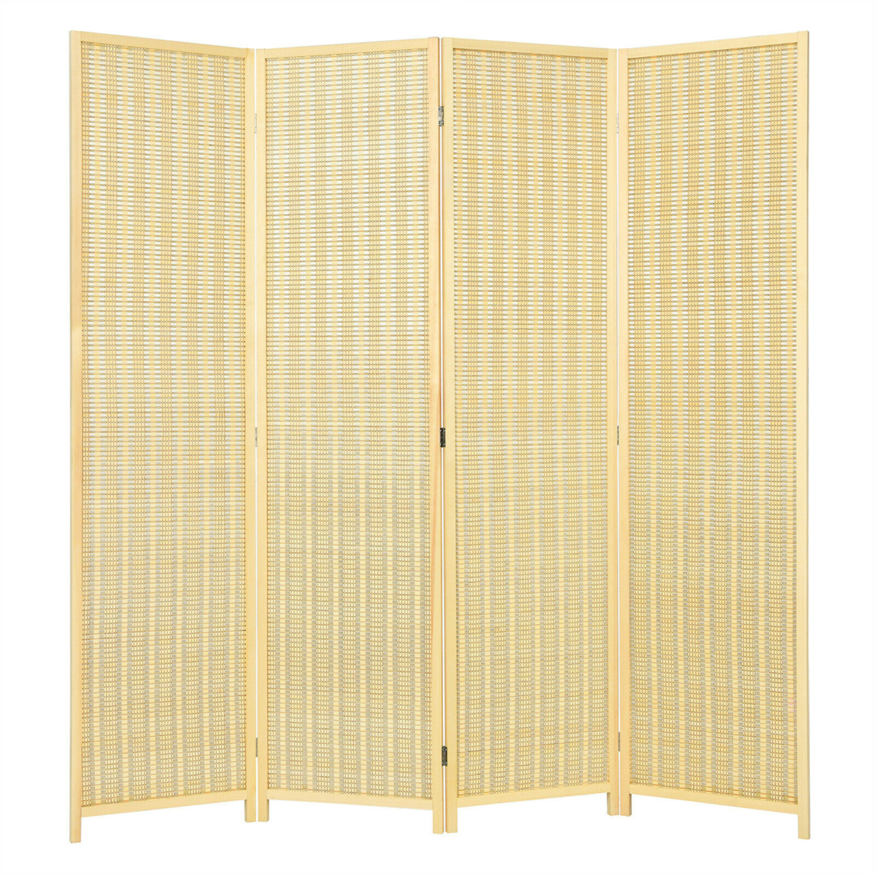 4 Panel Room Divider Screen Portable Folding 6 Ft Partition Screen