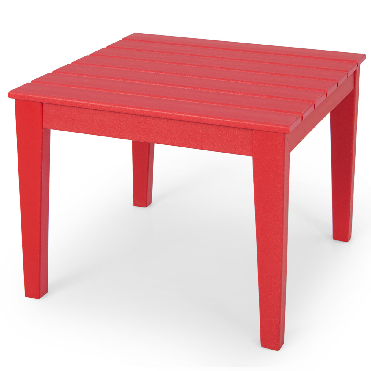 Kids Square Table Indoor Outdoor Heavy-Duty All-Weather Activity Play Table - Red
