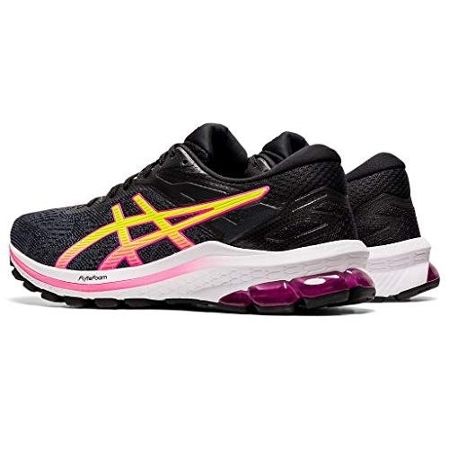 ASICS Women's GT-1000 10 Running Shoes Black/Hot Pink - 1012A878-005 Medium BLACK/HOT PINK - BLACK/HOT PINK, 6