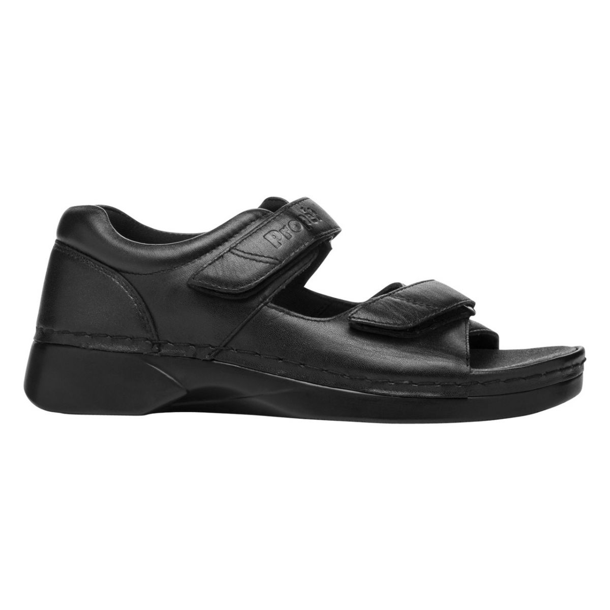 Propet Women's Pedic Walker Sandal Black - W0089B BLACK - BLACK, 8.5