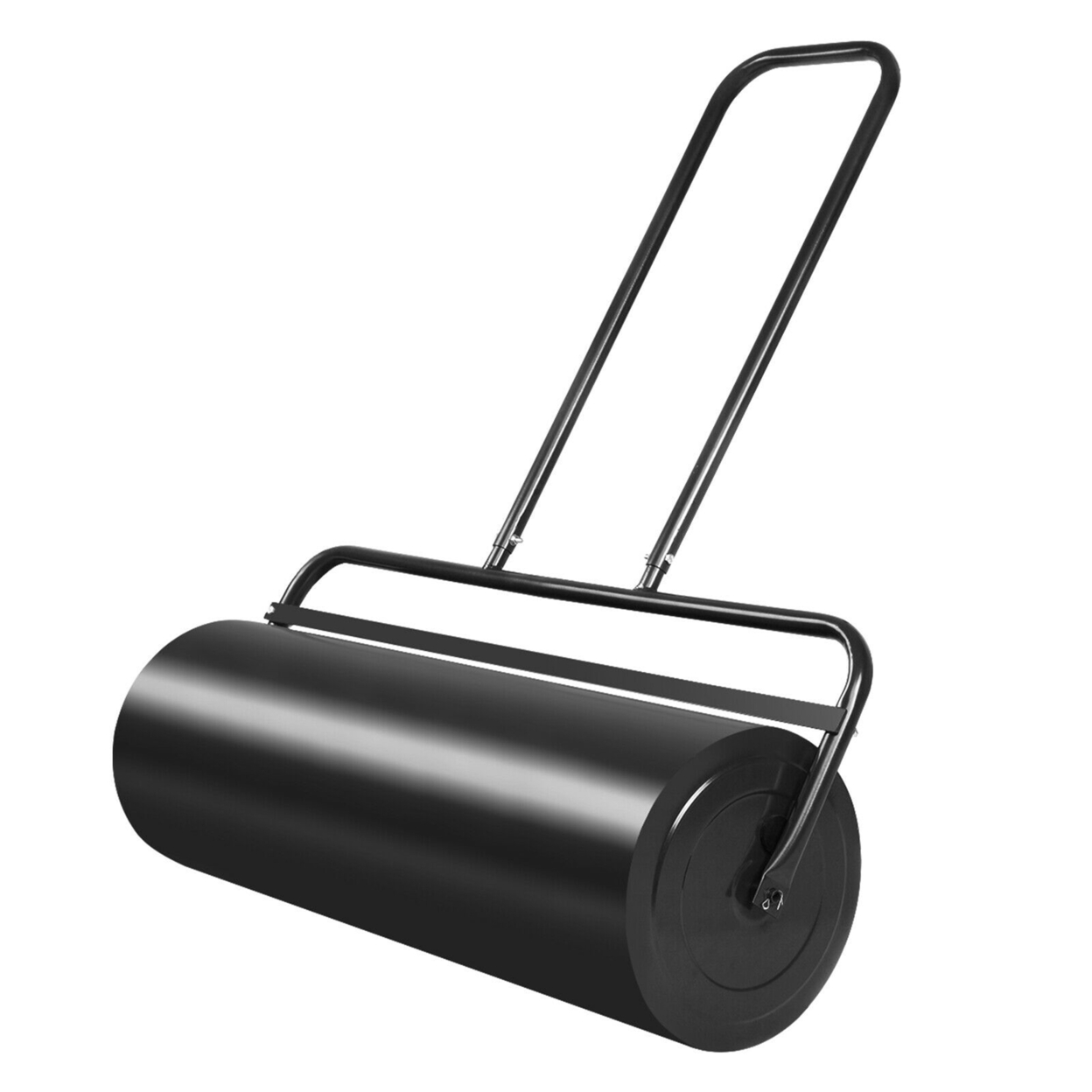 13-Gallon Lawn Roller Heavy-Duty Steel Push/Pull Sod Roller 24'' X13'' Black