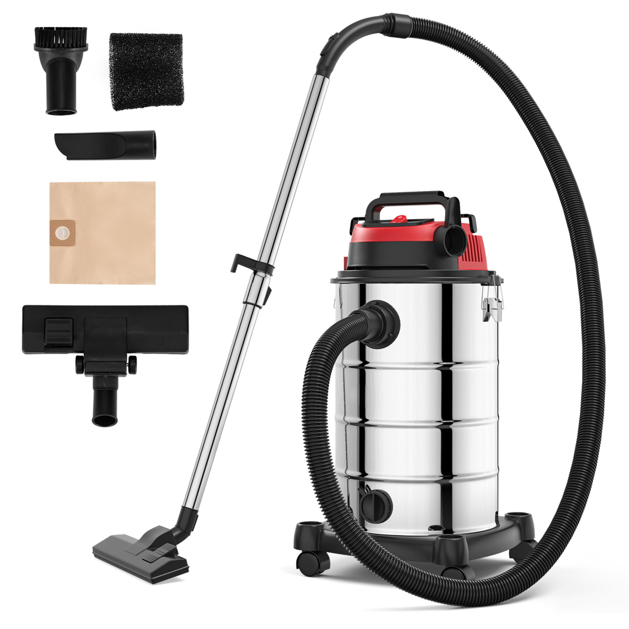 3-in-1 Wet Dry Vacuum Cleaner 9 Gallon Upright Portable W/ Blower