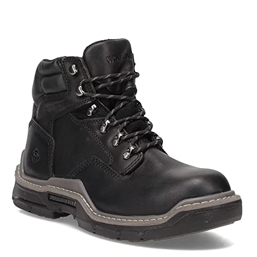 WOLVERINE Men's Raider 6 DuraShocksÂ® CarbonMAXÂ® Composite Toe Work Boot Black - W211100 BLACK - BLACK, 9