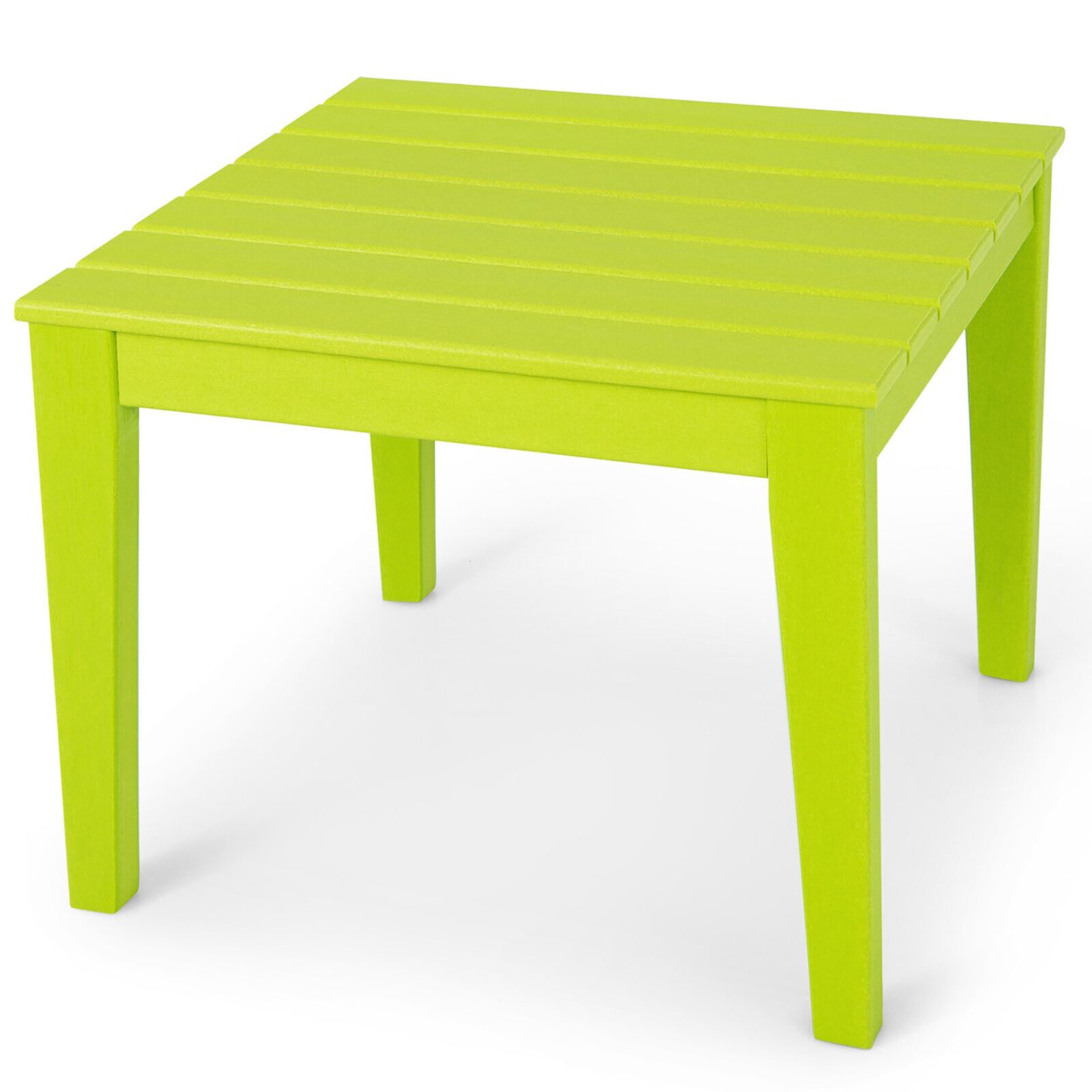 Kids Square Table Indoor Outdoor Heavy-Duty All-Weather Activity Play Table - Green
